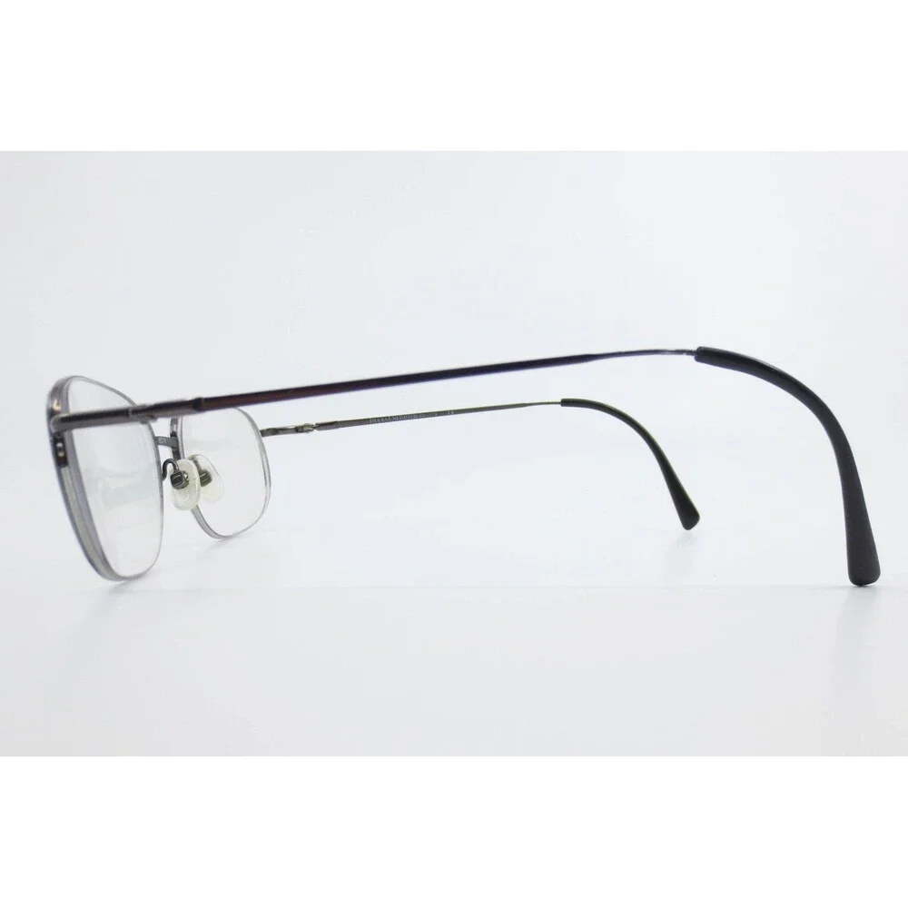 Ducks Unlimited DU-124 Eyeglasses Gunmetal Oval Semi-Rimless Metal Frames